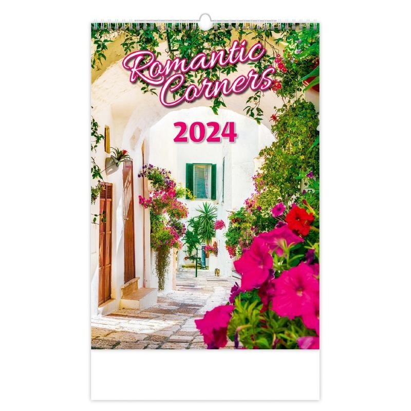 Kalendář nástěnný 2024 - Romantic Corners