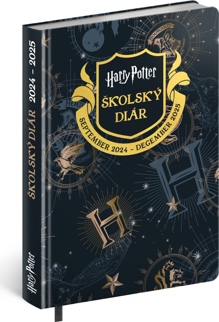 Levně Školský diár Harry Potter (september 2024 – december 2025), 9,8 × 14,5 cm