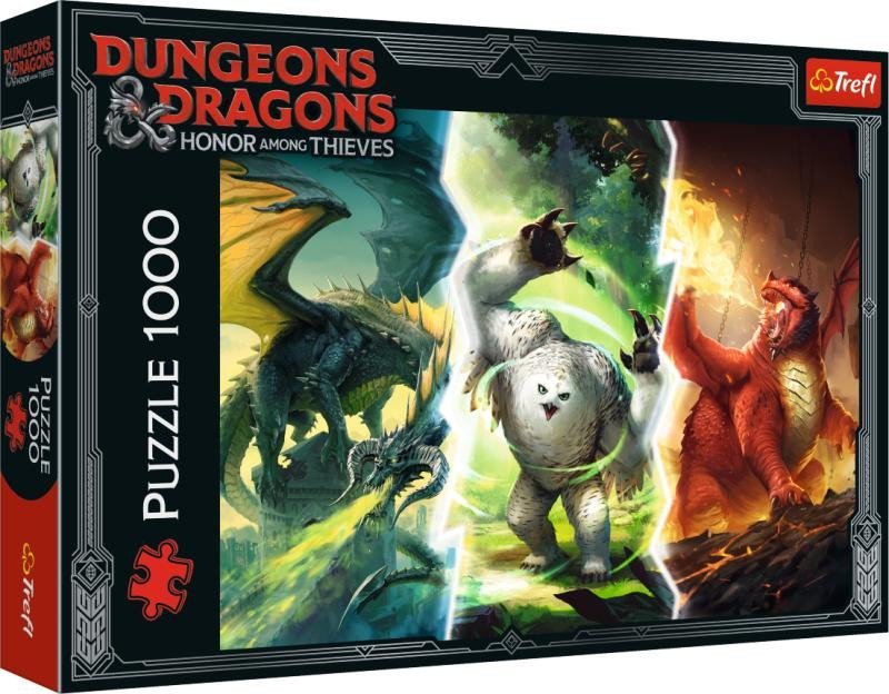 Levně Trefl Puzzle Dungeons&amp;Dragons: Čest zlodějů, Legendární Monstra Faerunu 1000 dílků
