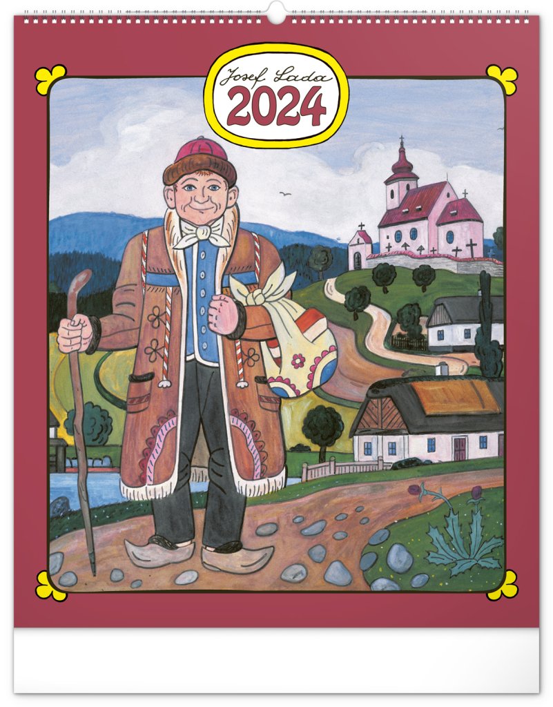 Levně Kalendář 2024 nástěnný: Josef Lada, 48 × 56 cm