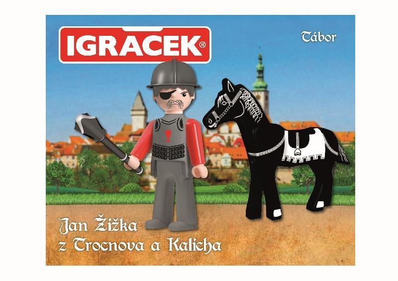 Levně Igráček - Jan Žižka z Trocnova a Kalicha - figurka, kůň a zbroj