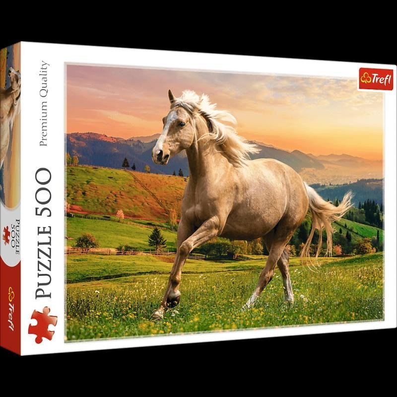Levně Trefl Puzzle Cválající kůň - Odpolední běh / 500 dílků
