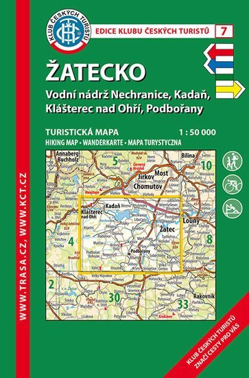 Levně Žatecko /KČT 7 1:50T Turistická mapa
