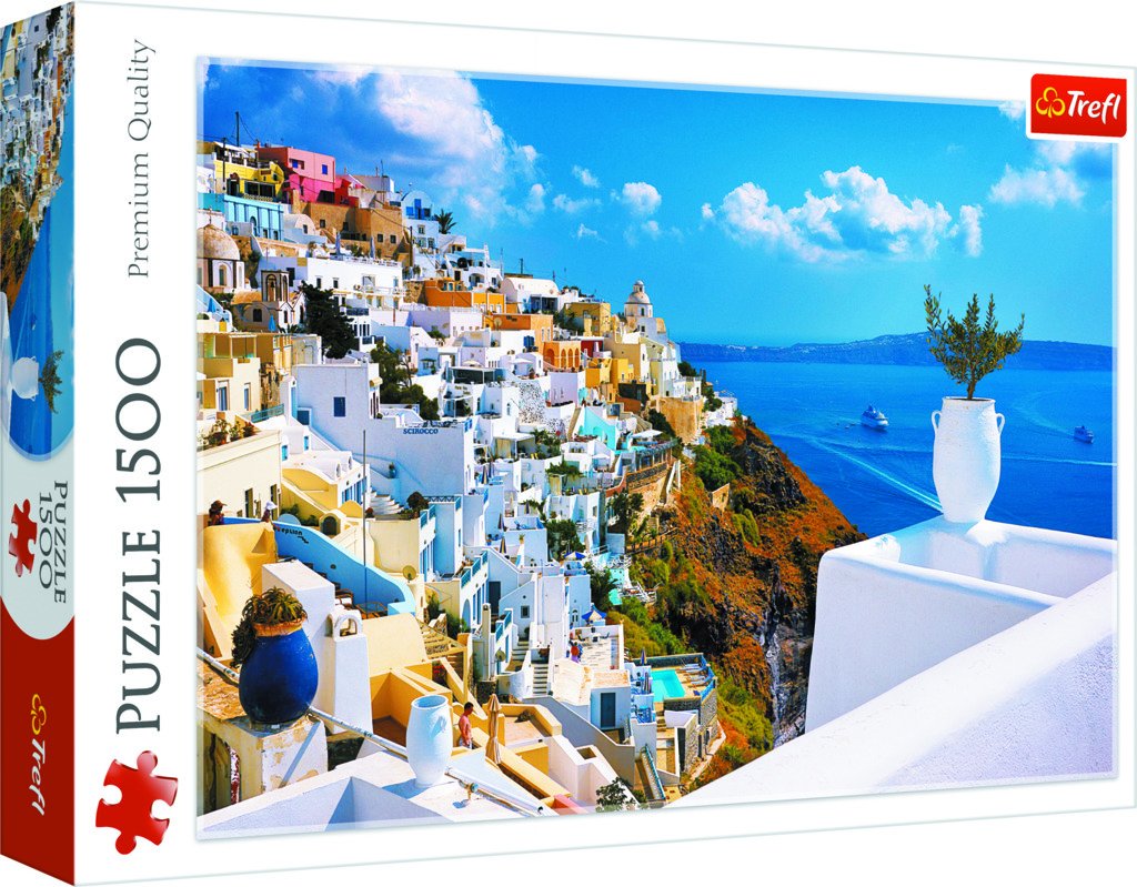 Trefl Puzzle Řecko Santorini 1500 dílků - Trefl