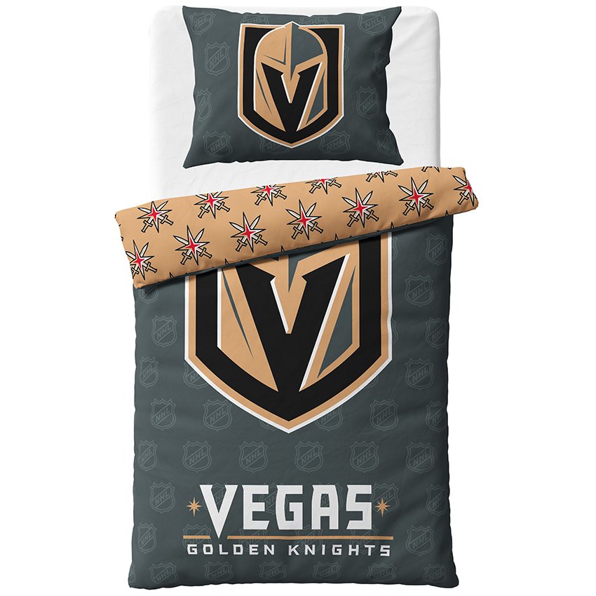 Levně Hokejové povlečení NHL Vegas Golden Knights Shields Velikost: 140x200 + 70x90 cm