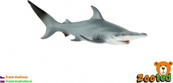 Levně Žralok kladivoun velký zooted plast 19cm v sáčku