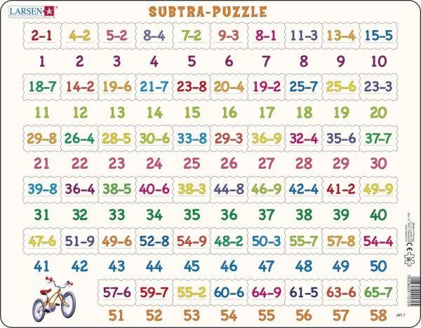 Levně Puzzle Odčítání 1-65