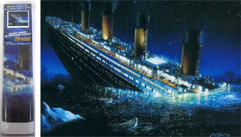 Levně Norimpex Diamantový obrázek 30 x 40 cm - Titanic