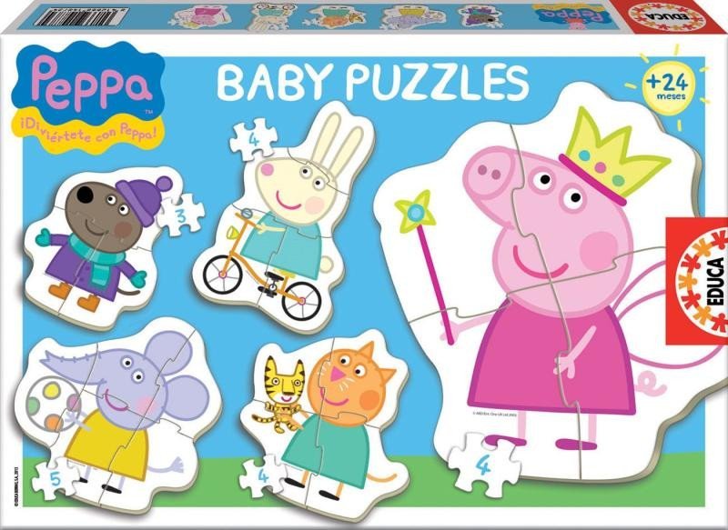 Levně Trefl Puzzle Baby Prasátko Peppa 5v1 (3-5 dílků)