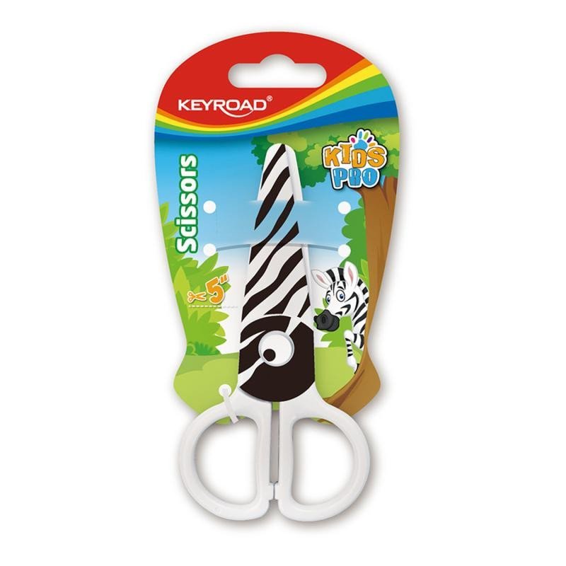 Levně Keyroad Dětské nůžky - Zebra