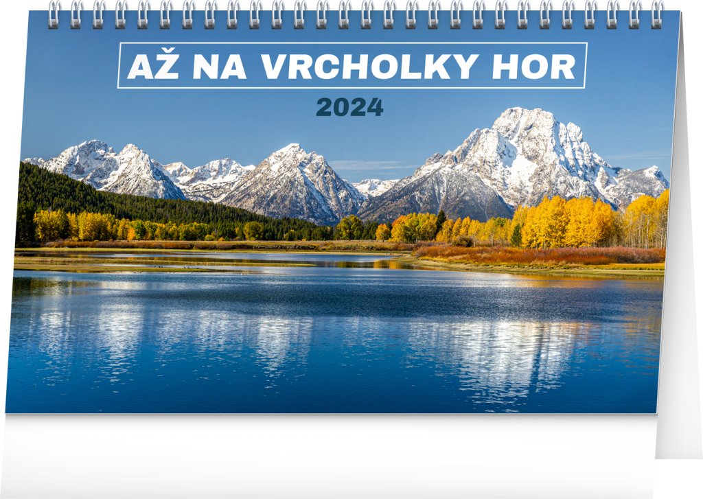 Levně Kalendář 2024 stolní: Až na vrcholky hor, 23,1 × 14,5 cm
