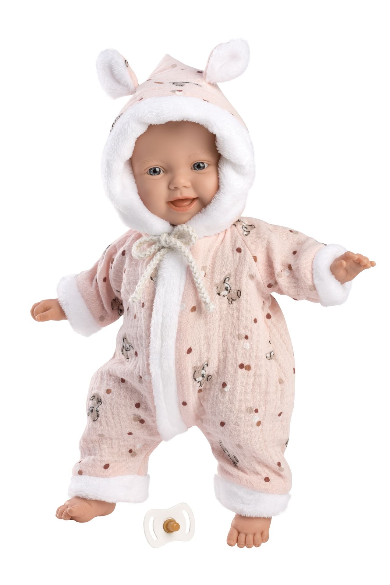 Levně Llorens 63302 LITTLE BABY - realistická panenka miminko s měkkým látkovým tělem - 32 cm