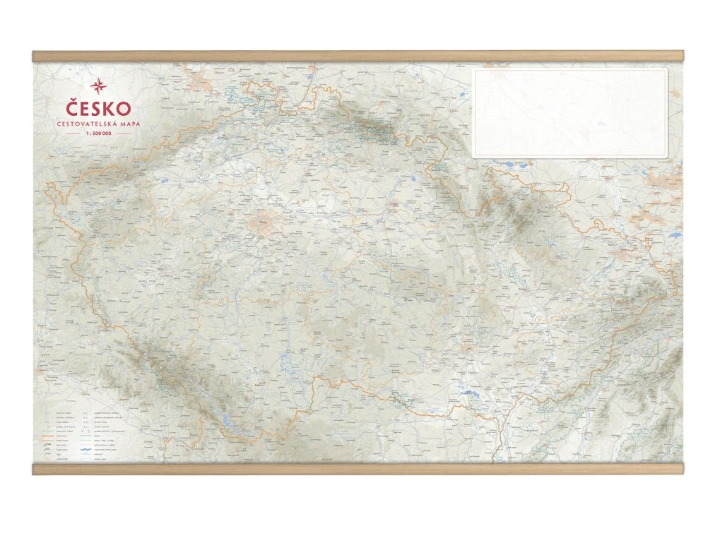 Product detail of Česko - Cestovatelská mapa s lištami 1:500 000