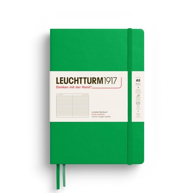 Levně Leuchtturm1917 Zápisník Spring Leaf Medium A5 linkovaný