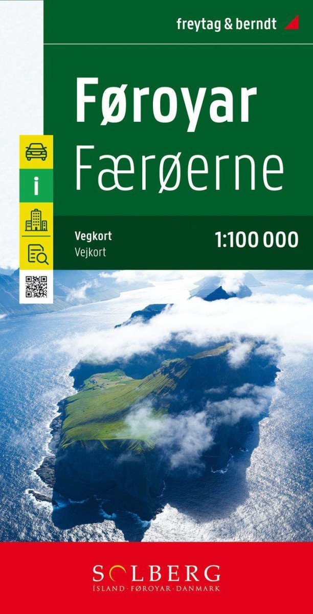 Levně Faerské ostrovy-Foroyar 1:100 000 / automapa