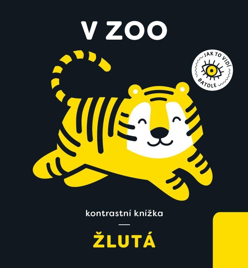 V ZOO - kontrastní knížka žlutá - Anna Paszkiewicz