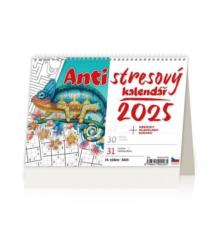 Kalendář stolní 2025 - Antistresový pracovní