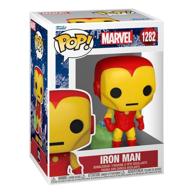 Levně Funko POP Marvel: Holiday - Iron Man w/Bag
