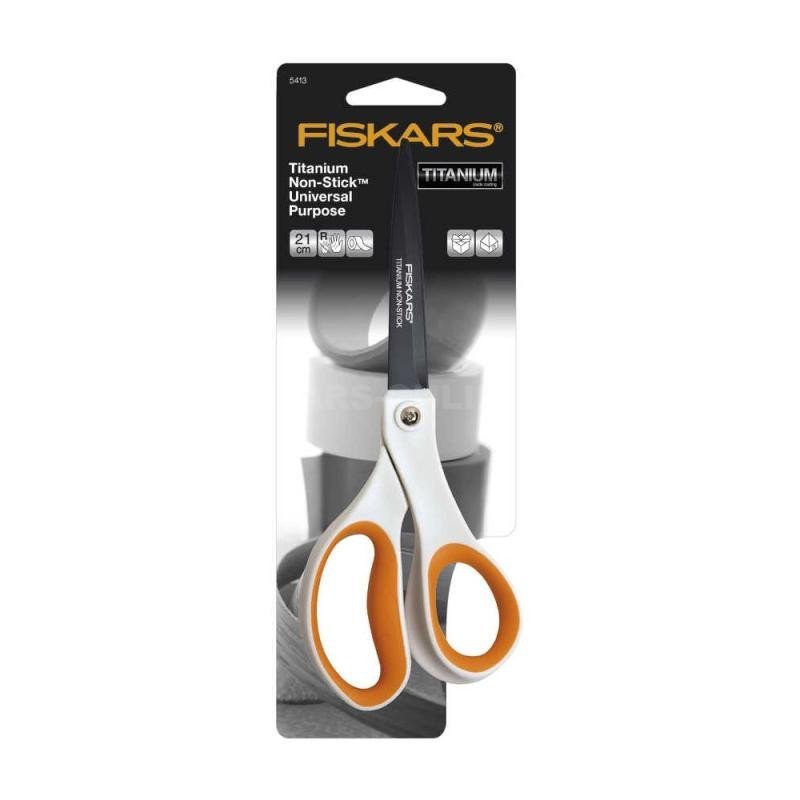 Levně Fiskars Univerzální nůžky Titanium nepřilnavé 21 cm