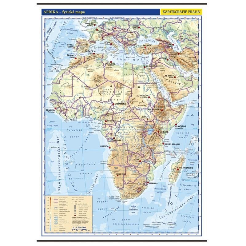 Levně Afrika - obecně zeměpisná mapa 1:10 mil.