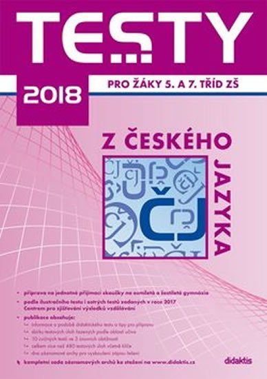 Levně Testy 2018 z českého jazyka pro žáky 5. a 7. tříd ZŠ