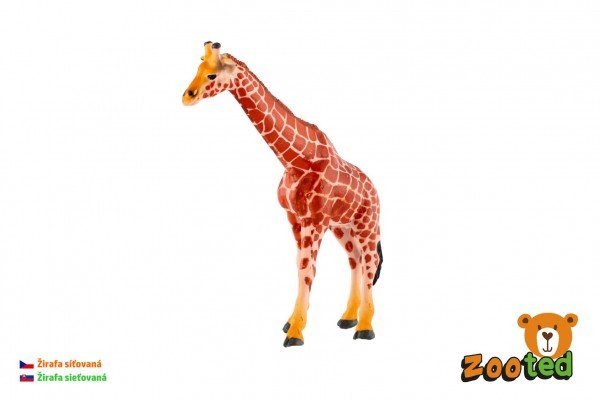 Levně Žirafa síťovaná zooted plast 17cm v sáčku