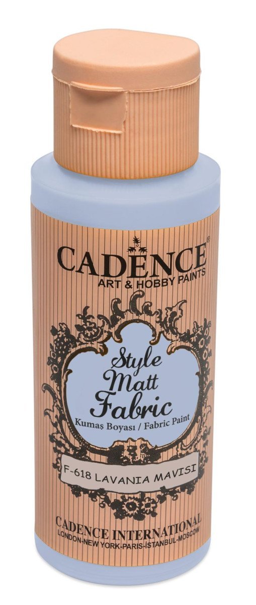 Levně Textilní barva Cadence Style Matt Fabric - levandulová modrá / 50 ml