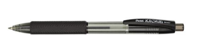 Levně Kuličkové pero Kachiri 0,7mm černé PENT.BK457A-A