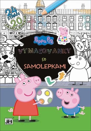 Levně Vymaľovanky so samolepkami Peppa Pig