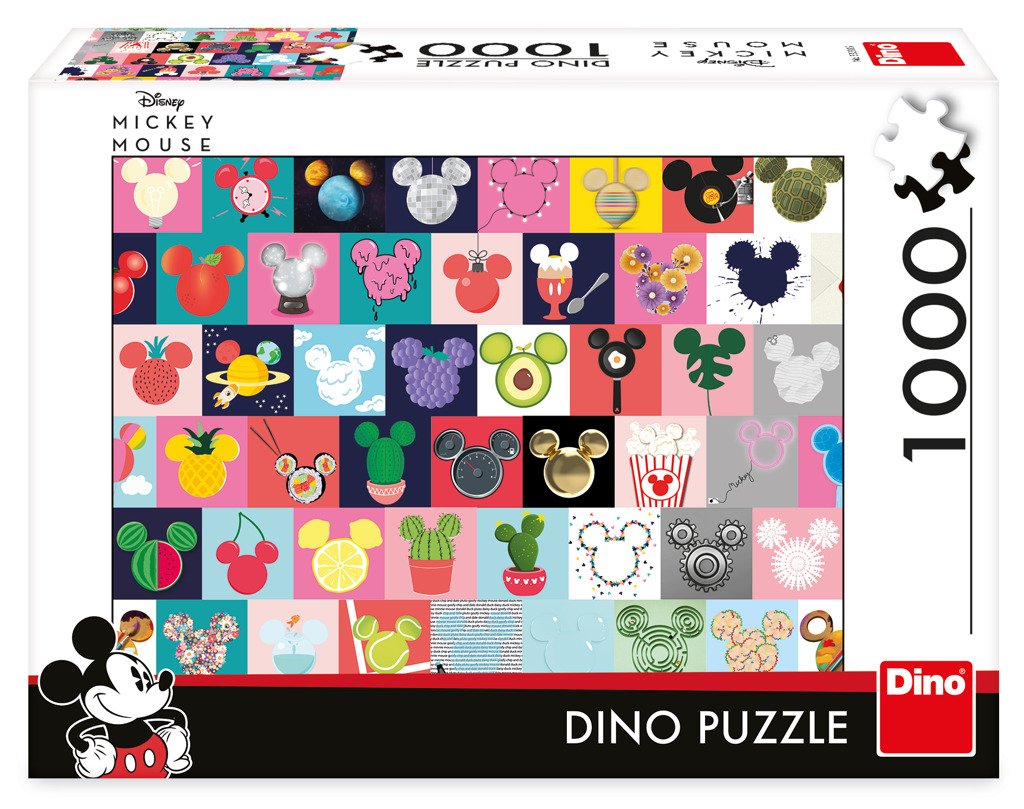 Levně Puzzle Mickey uši 1000 dílků - Dino