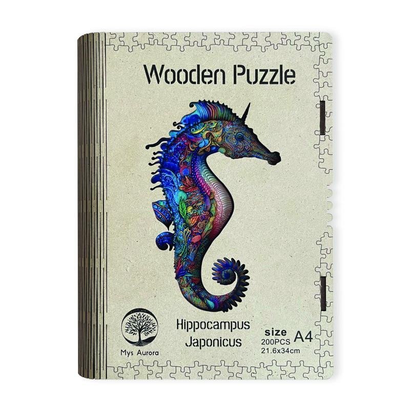 Dřevěné puzzle/Mořský koník A4 - EPEE
