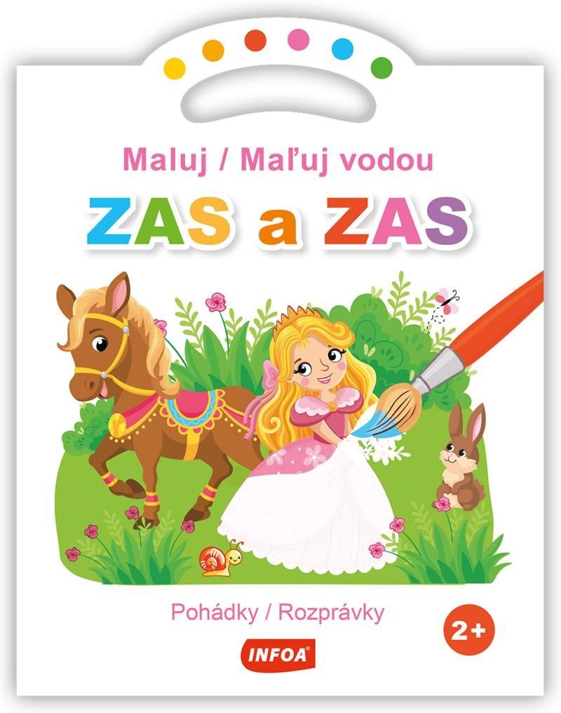 Levně Maluj / Maľuj vodou ZAS a ZAS Pohádky / Rozprávky