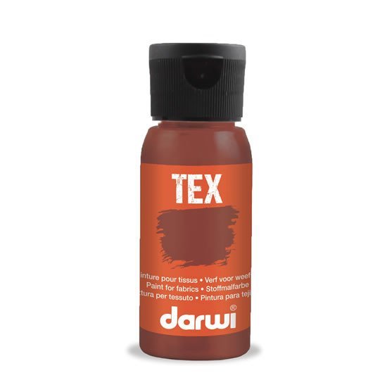 Levně DARWI TEX barva na textil - Světle hnědá 50 ml
