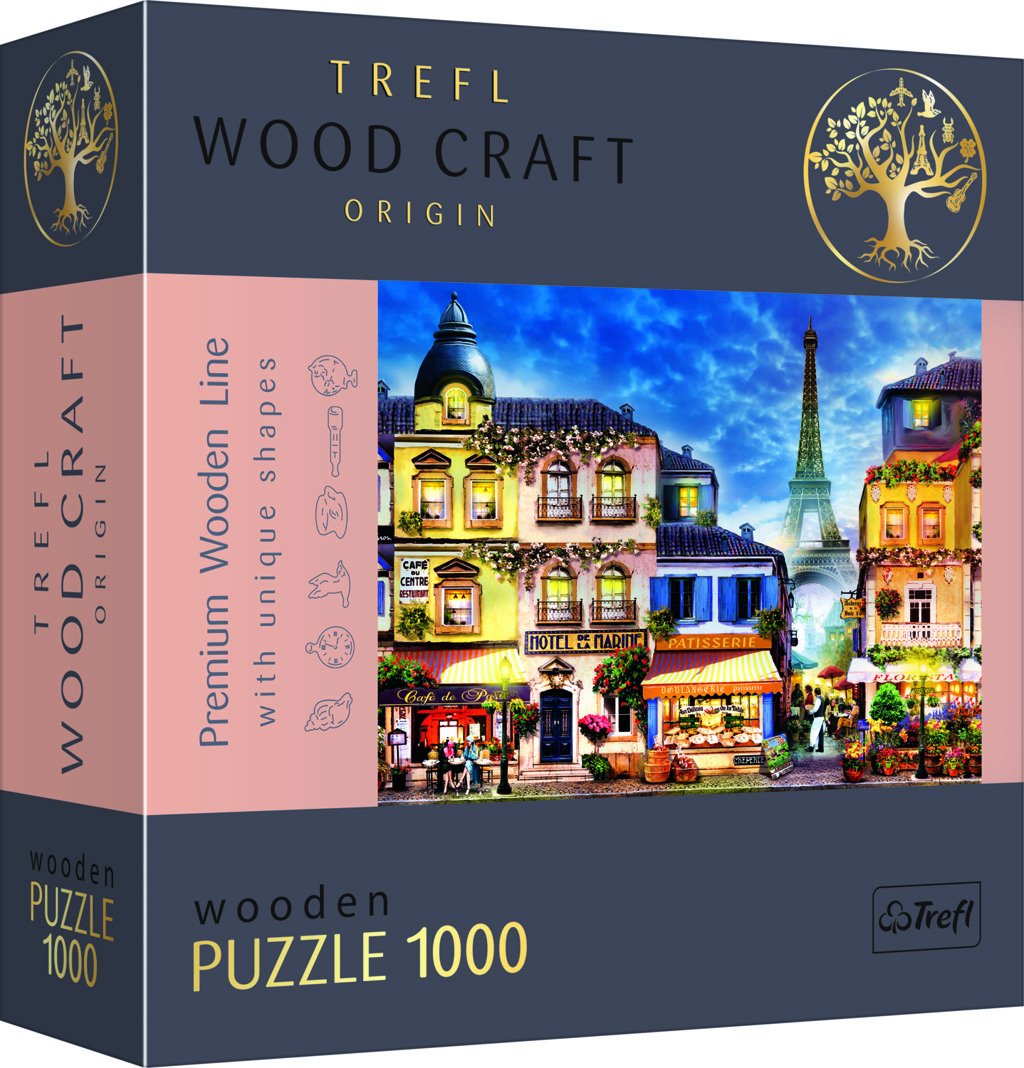 Levně Trefl Wood Craft Origin Puzzle Francouzská ulice 1000 dílků - Trefl