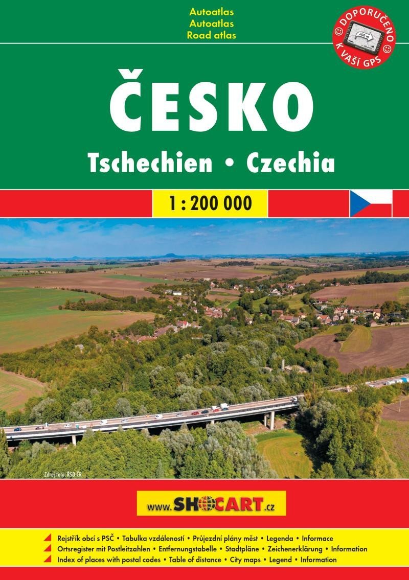 Levně Česko 1:200 000 / autoatlas (A5, spirála)
