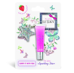 Product detail of Lukky třpytivý lesk na rty s přívěskem, jahodová příchuť - EPEE