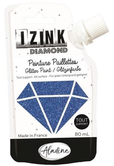 Levně Diamantová barva IZINK Diamond - námořnická modrá, 80 ml
