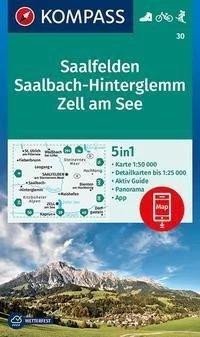 Levně Saalfelden, Saalbach-Hinterglemm, Zell am See 1:50 000 / turistická mapa KOMPASS 30, 1. vydání