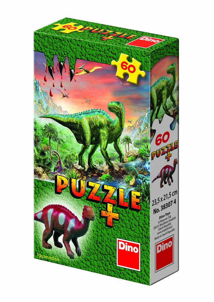 Levně Dinosauři - puzzle 60 dílků + figurka - CZ Drami