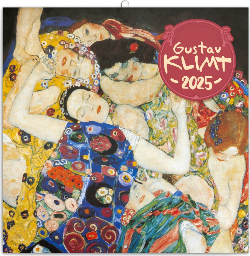 Levně NOTIQUE Poznámkový kalendář Gustav Klimt 2025, 30 x 30 cm