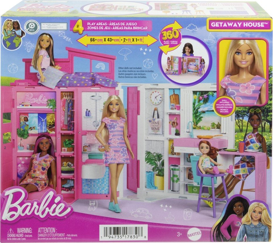 Levně Barbie domek s panenkou - Mattel Barbie