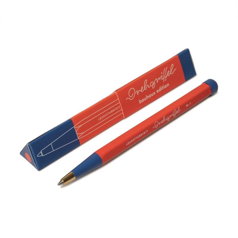 Levně Drehgriffel Nr. 1 Red/Royal Blue Bauhaus Edition Ballpoint pen (Royal Blue ink)