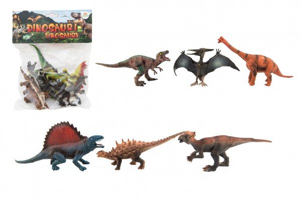 Levně Dinosaurus plast 14-19cm 6ks v sáčku