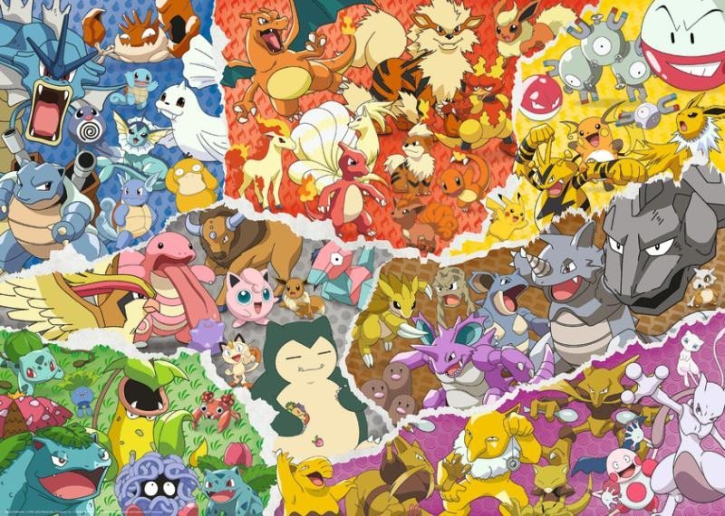 Levně Ravensburger Puzzle - Pokémon 1000 dílků