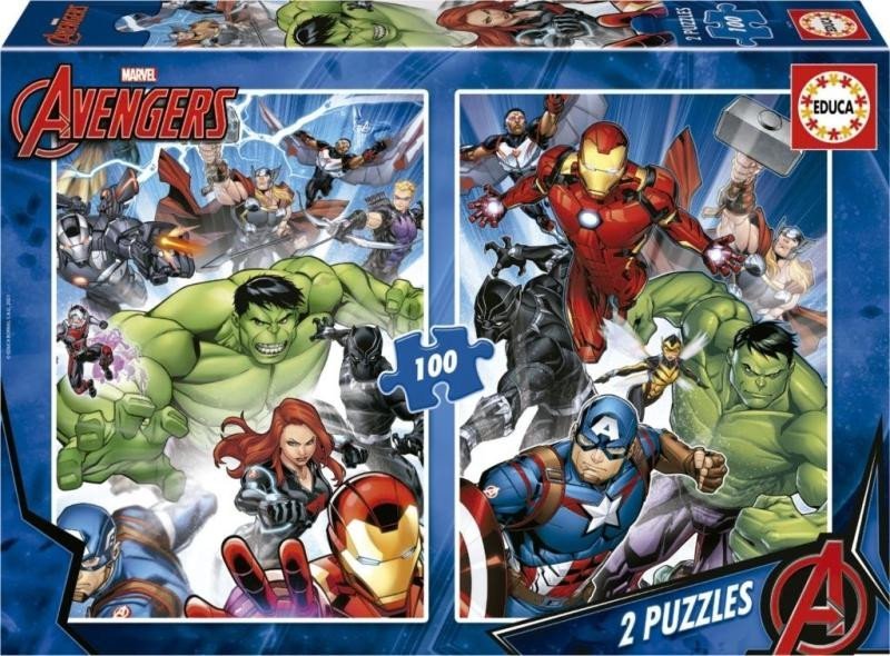 Levně Puzzle Avengers 2x100 dílků
