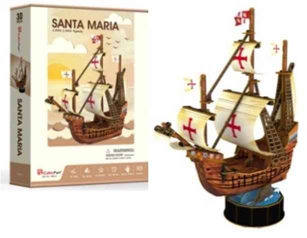 Levně Puzzle 3D Santa Maria/93 dílů - kolektiv