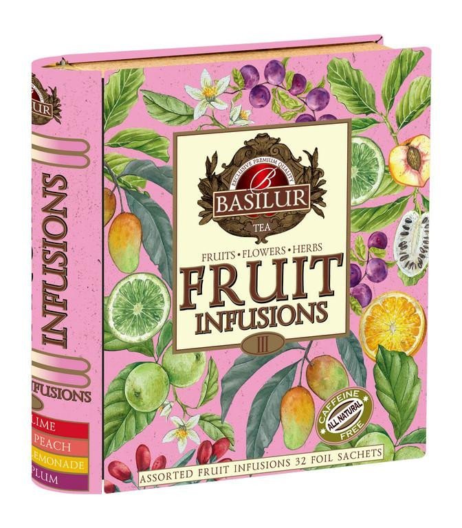 Levně BASILUR Fruit Infusions Book Assorted Vol. III plech 32x2g