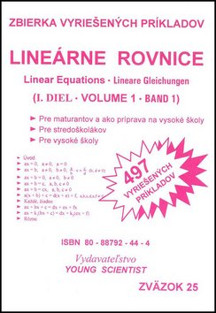 Levně Lineárne rovnice I.diel - Marián Olejár; Iveta Olejárová