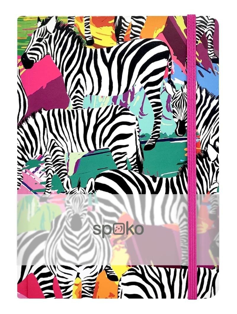 Levně Spoko zápisník Jungle zebra A5, linkovaný