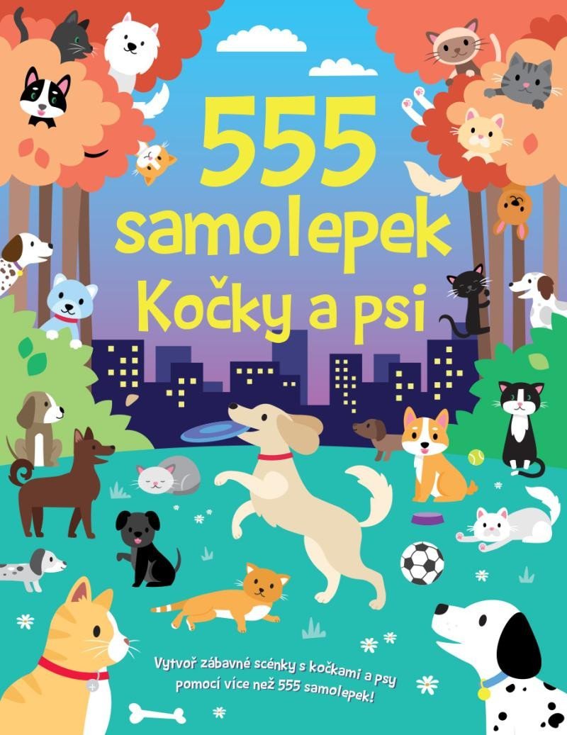 Levně 555 samolepek Kočky a psi